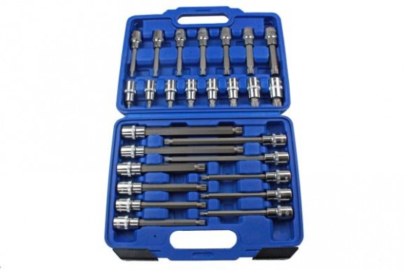 Spline / veeltand doppenset 1/2" 26-delig